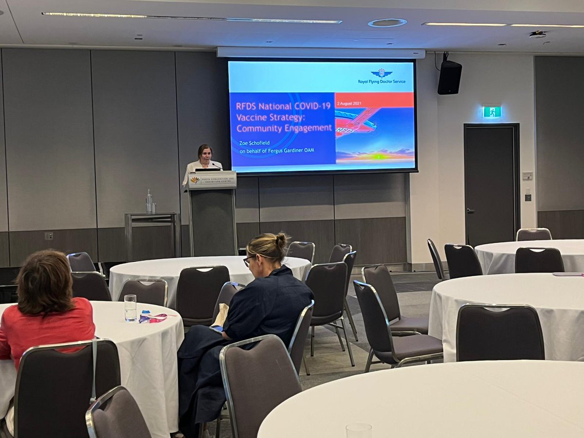 Royal Flying Doctor Service (@royalflyingdoc) on Twitter photo Proud to have Zoe Schofield present on our RFDS National COVID-19 Vaccine Strategy: Community Engagement. Ensuring no community is left behind in the fight against COVID-19. Together, we’re strengthening the health and resilience of rural and remote Australia.<a href="/NRHAlliance/">National Rural Health Alliance</a> Proud to have Zoe Schofield present on our RFDS National COVID-19 Vaccine Strategy: Community Engagement. Ensuring no community is left behind in the fight against COVID-19. Together, we’re strengthening the health and resilience of rural and remote Australia.<a href="/NRHAlliance/">National Rural Health Alliance</a>
