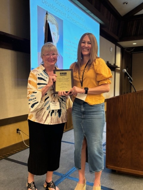 I am beyond happy to see my mom <a href="/DeannCroat51237/">DeAnn Croatt</a> receive an award that recognizes her incredible work over 25 years with MN's Community Development Agency Board of Commissioners (board chair since 2010). She helped bring more affordable housing options to the area. Congrats!!