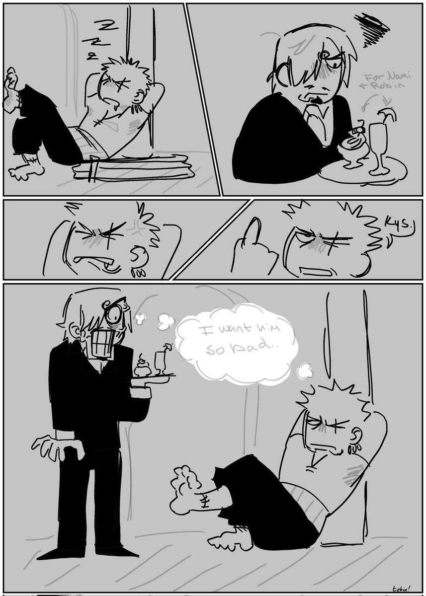 Tobee__bee's tweet photo. silly #SanZo #zosan comic doodles,, scratches head https://t.co/QG5ZntTBGV