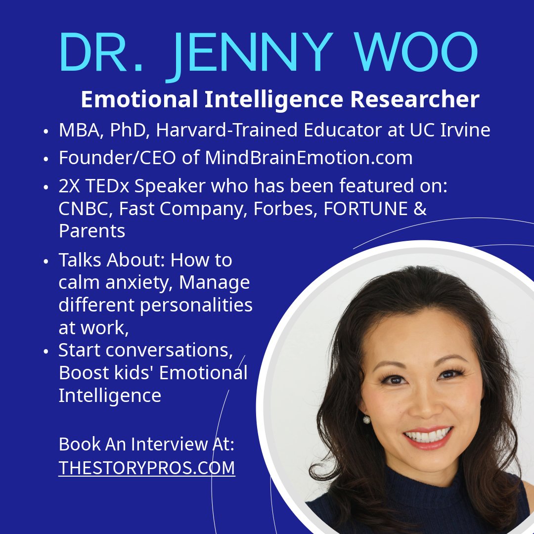 BreakthroughVid's tweet image. Dr. Jenny Woo of @mindbrainparent is a Harvard-trained educator on #EmotionalIntelligence. Are you guilty of "Phubbing"? It can ruin your relationships! See what it is here: shorturl.at/7vCsy. #journalists Want to Book an interview with Dr. Woo: TheStoryPros.com
