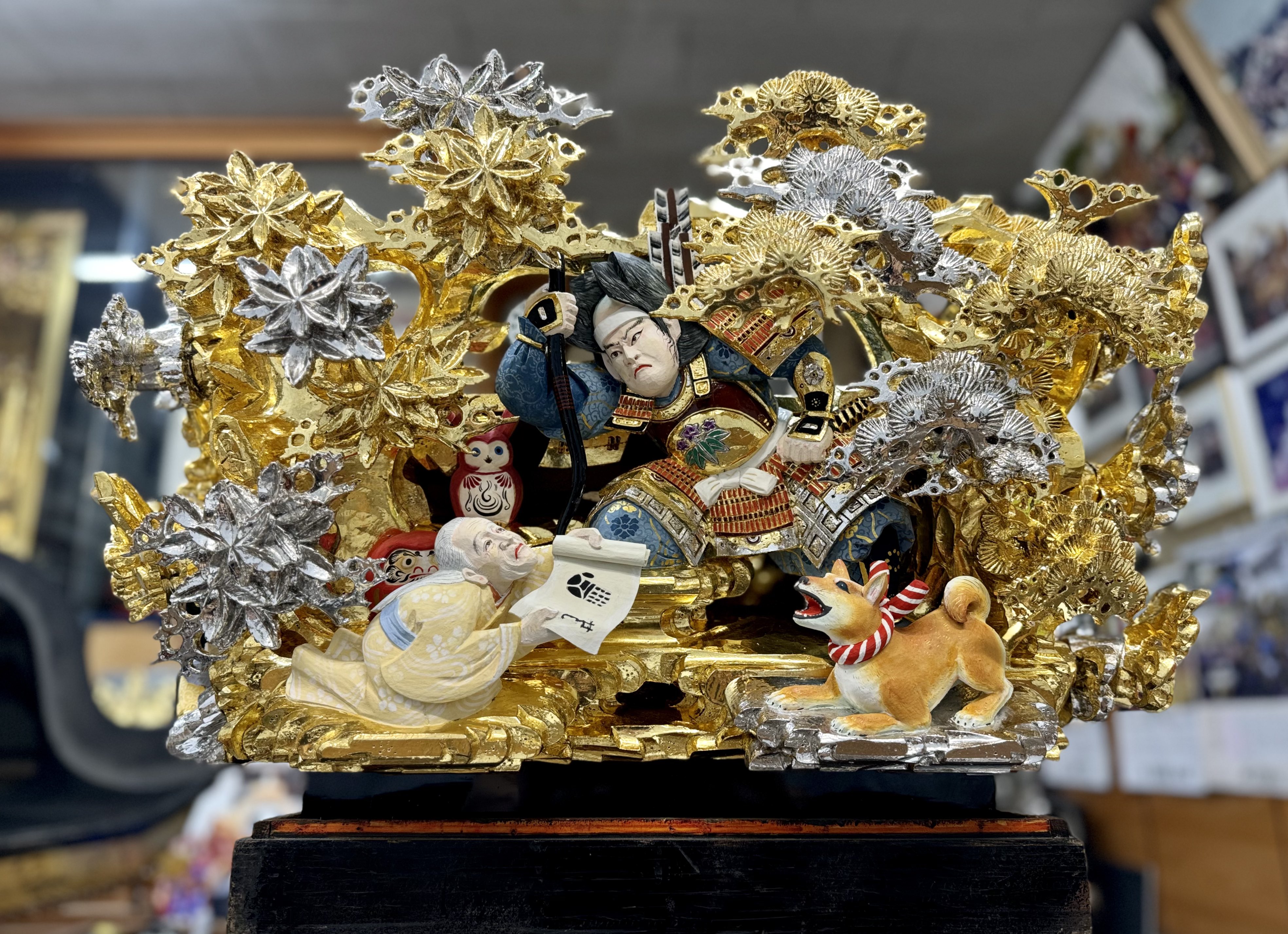 砂川隆 塗師 в X: „亀山屋台露盤彫刻、 裏正面 『源為朝、疱瘡神