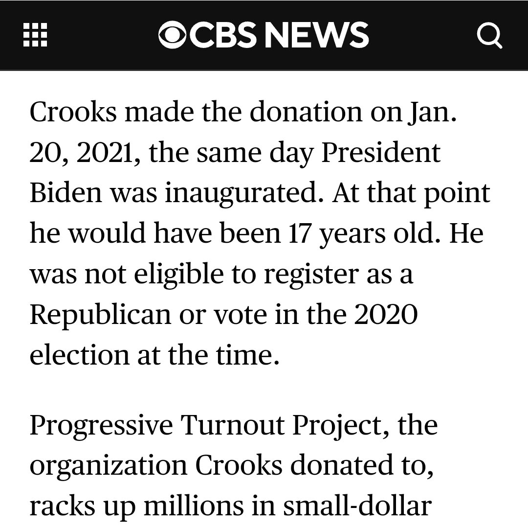 rmq0211's tweet photo. @nicholasbohac @ohhSnapyall @ZionDarkwood @CSchranz007 @MiamiHEAT Crooks donated to PTP which is an Actblue affiliate https://t.co/6Lvk9XL8a7