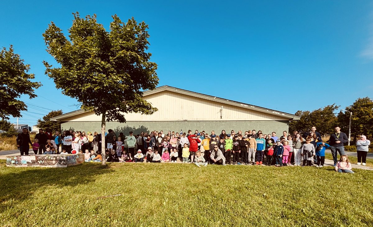 TeacherTizzard's tweet photo. #MarathonOfHope #TerryFoxRun Students @sjboscoschool took part in a school-wide neighbourhood walk today to remember one of the greatest Canadians and help continue his legacy! 💪❤️ https://t.co/JTR52f6sO0