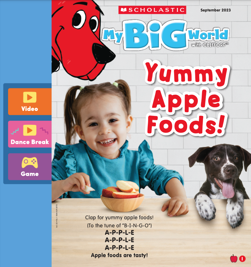 ScholasticEdu's tweet image. Sink your teeth into learning fun with this tasty free issue of My Big World for PreK-1 🍎 bit.ly/3XApwyS #EarlyEd