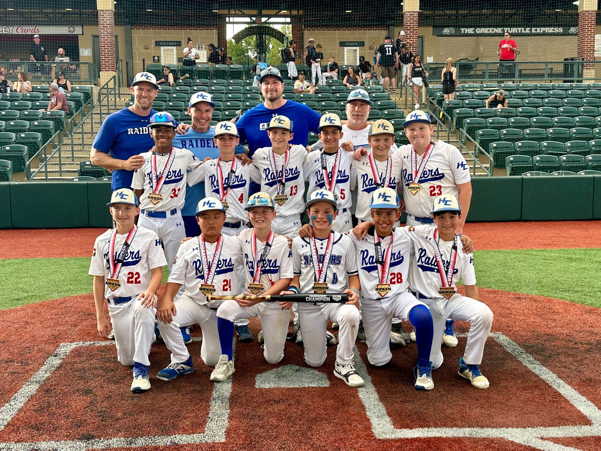 Congrats to the 12u Blue Raiders, who won the Slugfest Tournament at the Ripken Experience in Aberdeen. The team went a perfect 5-0. The win is a great start to what is sure to be a phenomenal season!