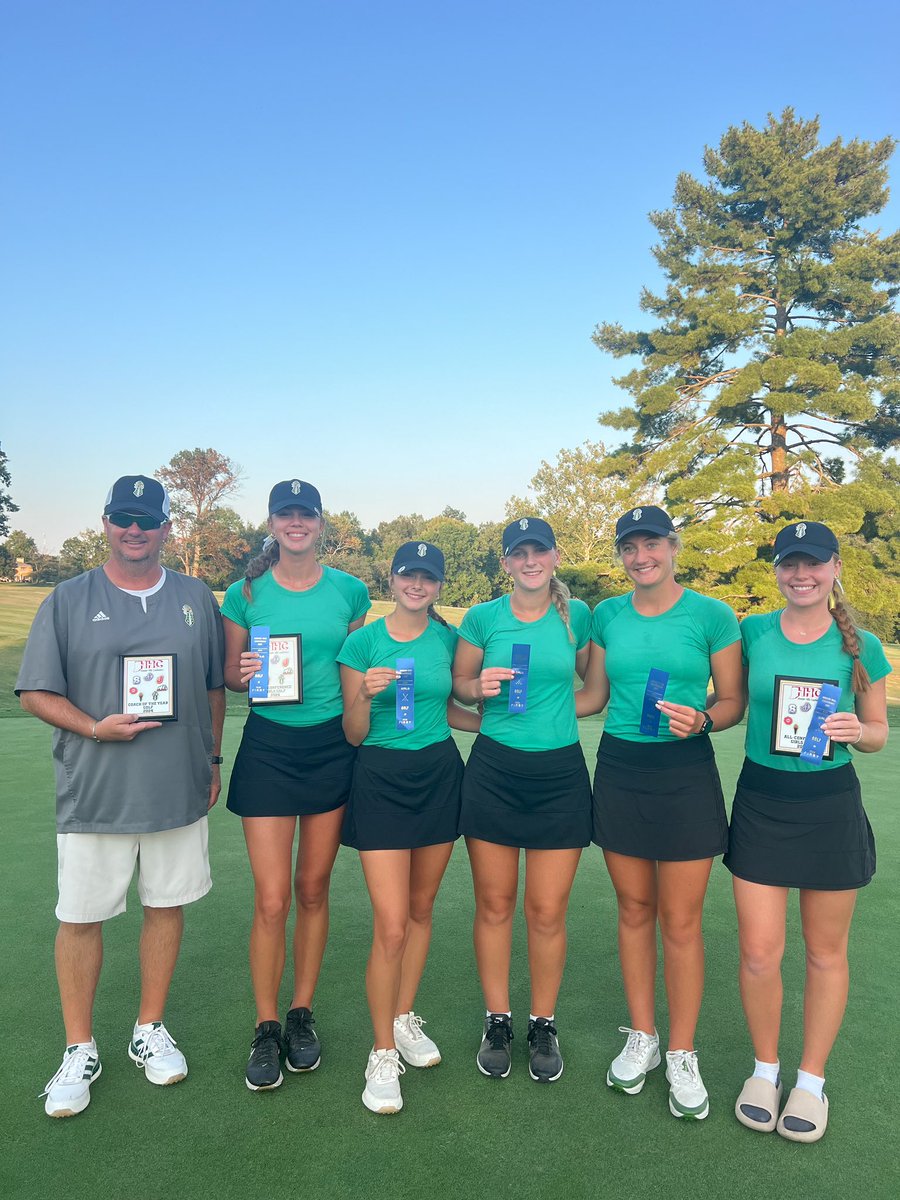 Hoosier Hills Conference Results:

Teams:

Floyd- 305🥇
New Albany- 339🥈
BNL- 341🥉

Individuals:

<a href="/paigegiovenco/">paige giovenco</a> - 61 (-10) 🥇
<a href="/chloelcook11/">Chloe Cook</a> - 78 (+7), t-3rd 🥉
<a href="/abbywwright/">Abby Wright</a> - 83 (HM) 🏅
Presley Caple - 83 (HM) 🏅

<a href="/indianahsgolf/">Indiana HS Golf</a> <a href="/newstribscores/">News&Tribune Sports</a> <a href="/F_C_Athletics/">Floyd Central Athletics</a> <a href="/joshcookNT/">Josh Cook</a>