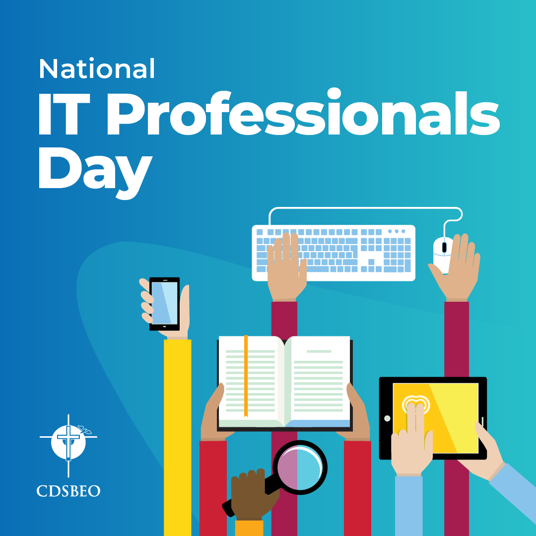 CDSBEO's tweet photo. Happy National #ITProfessionalsDay! Today, we recognize our incredible IT team, system administrators, and school technology support staff. Your hard work ensures that CDSBEO staff and students stay connected and ready to learn. Thank you for all you do!
#CDSBEOLearning https://t.co/HU1dwqYqS2