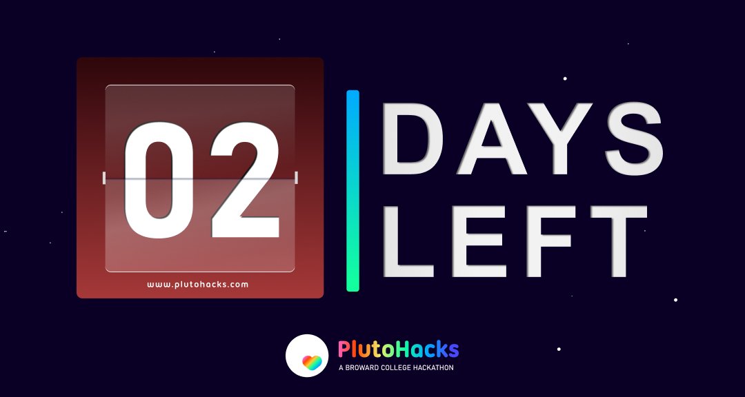2 days before the hacking begins. Are you ready?
plutohacks.com
#hackathon #PlutoHacksBC #RiseCodeOvercome #BCProud #innovation