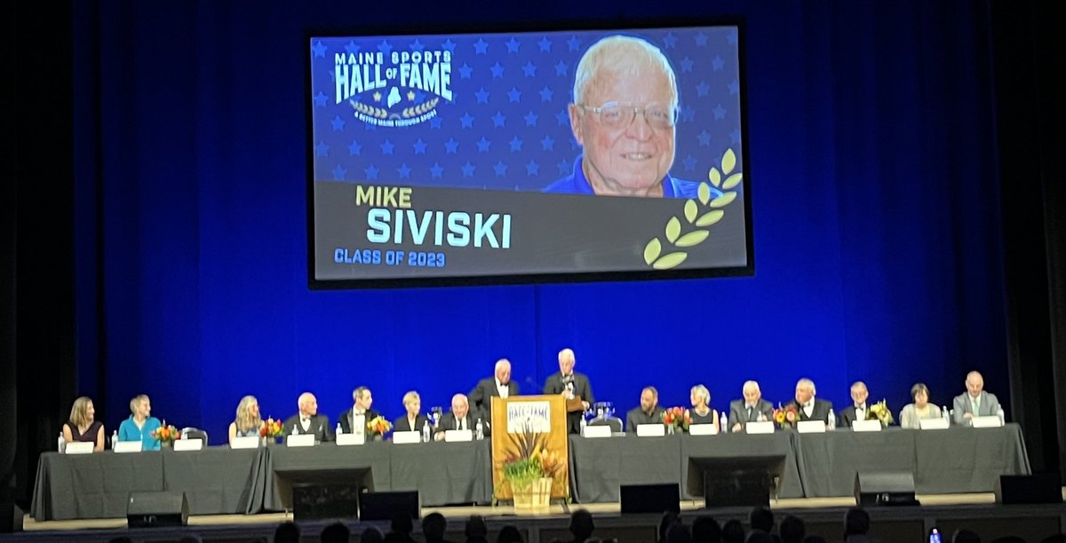 Great individual action ceremony yesterday for the Maine Sports Hall of Fame!
