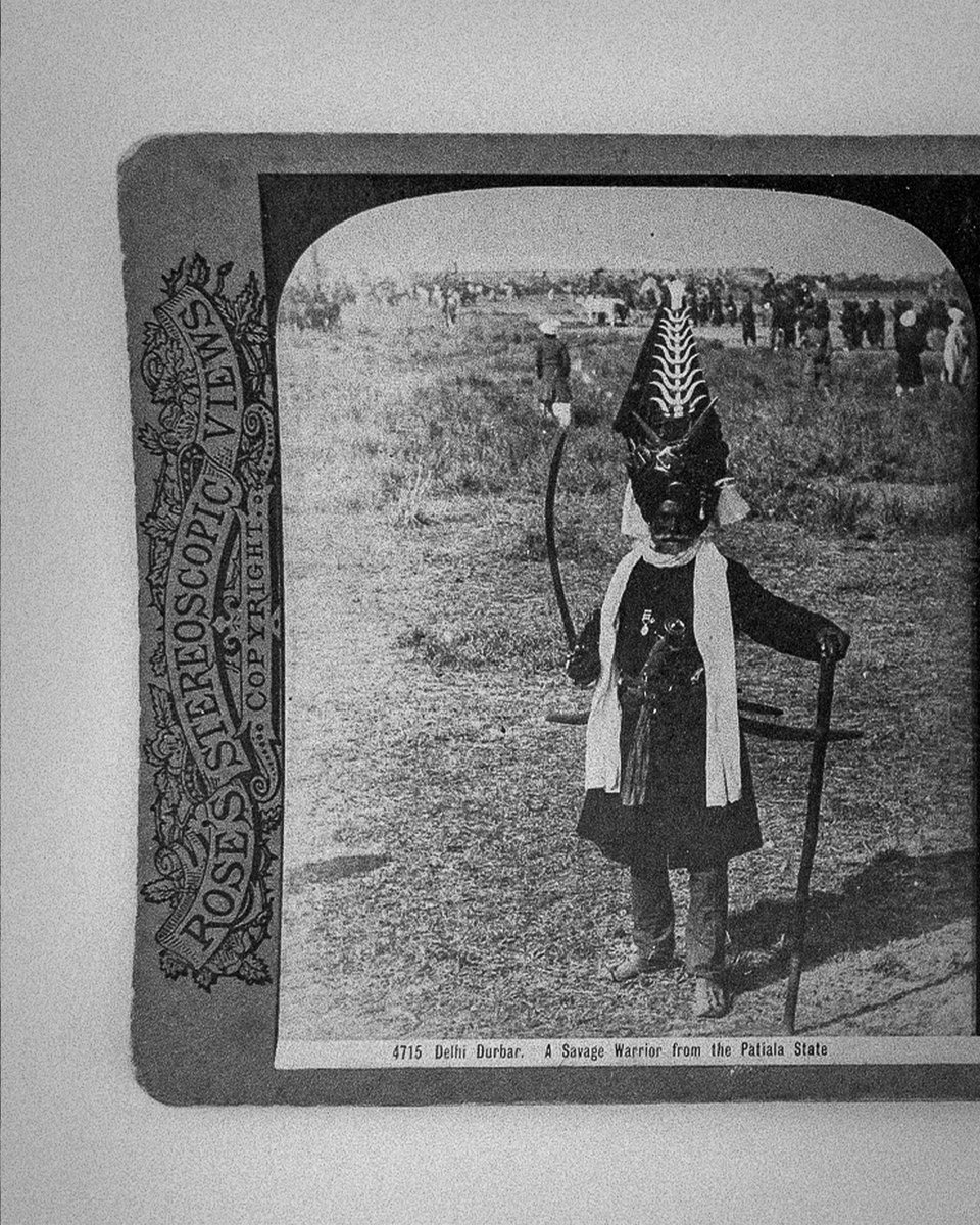 shastardhari_'s tweet photo. A portrait of Akali Baba Jai Singh taken at the Delhi Darbar of 1903.

The caption reads:

'A Savage Warrior from the Patiala State'. https://t.co/r9JFJBsZgT