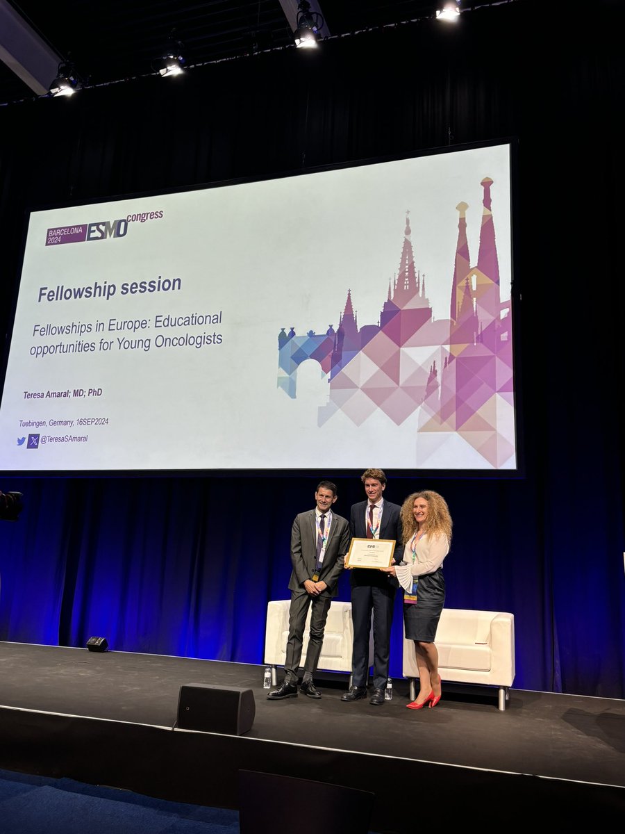 Matteo Lambertini, MD PhD (@matteolambe) on Twitter photo Extremely proud of <a href="/Lucarecco/">Luca Arecco, MD</a> for receiving a very important & life-changing <a href="/myESMO/">ESMO - Eur. Oncology</a> fellowship to keep working with <a href="/E_de_Azambuja/">Evandro de Azambuja, MD, PhD</a> at <a href="/JulesBordet/">Institut Jules Bordet Instituut</a>..another strong signal of the international growth of our super <a href="/UniGenova/">Università di Genova</a> <a href="/SanMartino_Ge/">Ospedale San Martino Genova</a> team!!
<a href="/delmastro_lucia/">Lucia Del Mastro</a> <a href="/OncoAlert/">OncoAlert</a> #ESMO24 Extremely proud of <a href="/Lucarecco/">Luca Arecco, MD</a> for receiving a very important & life-changing <a href="/myESMO/">ESMO - Eur. Oncology</a> fellowship to keep working with <a href="/E_de_Azambuja/">Evandro de Azambuja, MD, PhD</a> at <a href="/JulesBordet/">Institut Jules Bordet Instituut</a>..another strong signal of the international growth of our super <a href="/UniGenova/">Università di Genova</a> <a href="/SanMartino_Ge/">Ospedale San Martino Genova</a> team!!
<a href="/delmastro_lucia/">Lucia Del Mastro</a> <a href="/OncoAlert/">OncoAlert</a> #ESMO24