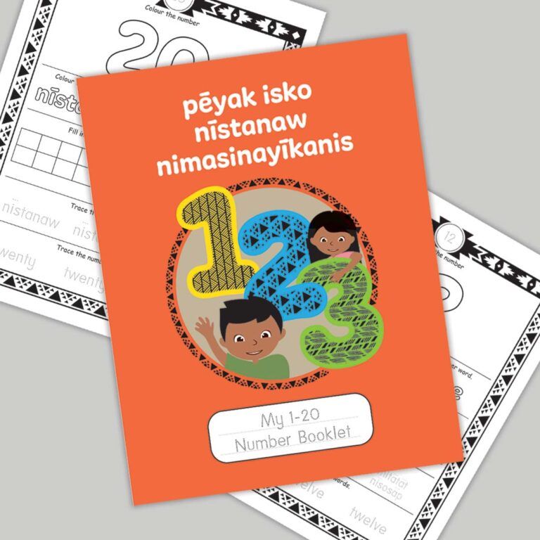 Peyak isko nistanaw nimasinayikanis – My 1-20 Number Booklet is here! This fun, vibrant activity book helps kids learn to count in Cree. Let's celebrate and preserve the Cree language together—one number at a time! Grab your copy now buff.ly/3XJsFxj