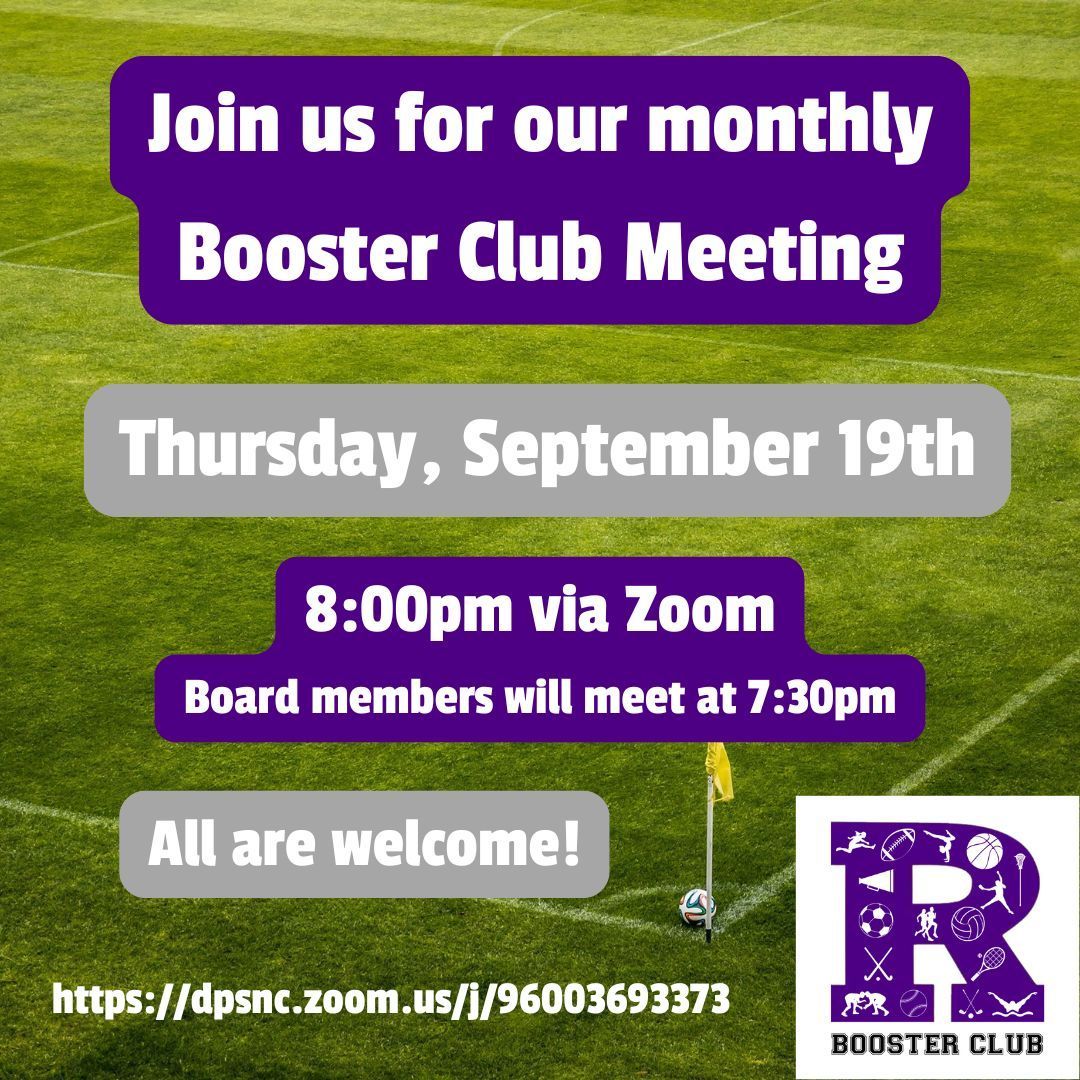 PiratesBoosters's tweet photo. Have you marked your calendar for our Booster Club Meeting THIS Thursday?  
Plan to join us!!  All are welcome! @athleticsRHS_nc
 @rhspiratemedia https://t.co/1CbDiHJme8
