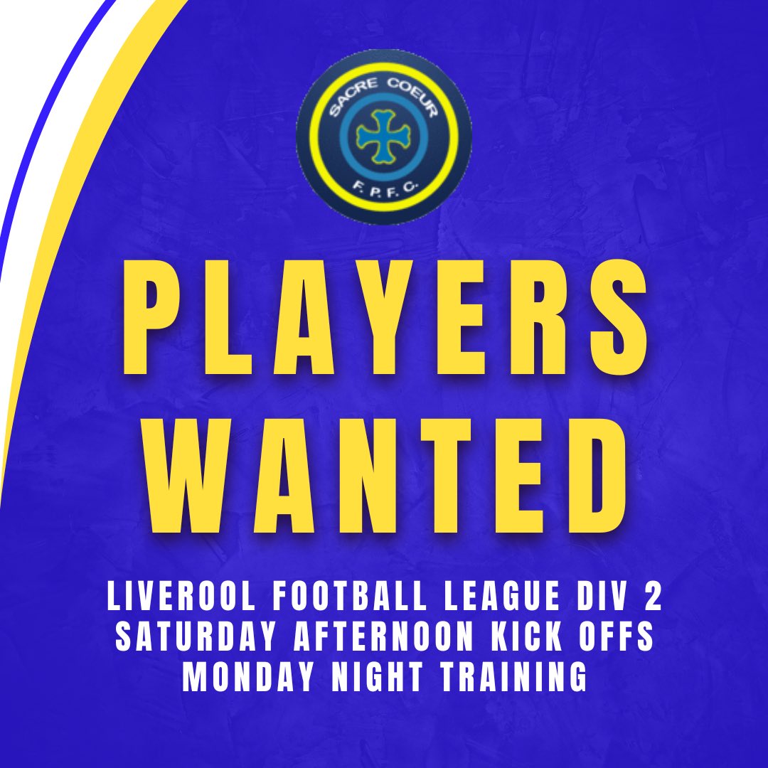 🔵 PLAYERS WANTED 🔵

We’re on the look out for dedicated players who can play every week to bolster our squad. 

If you’re interested, DM us 📥