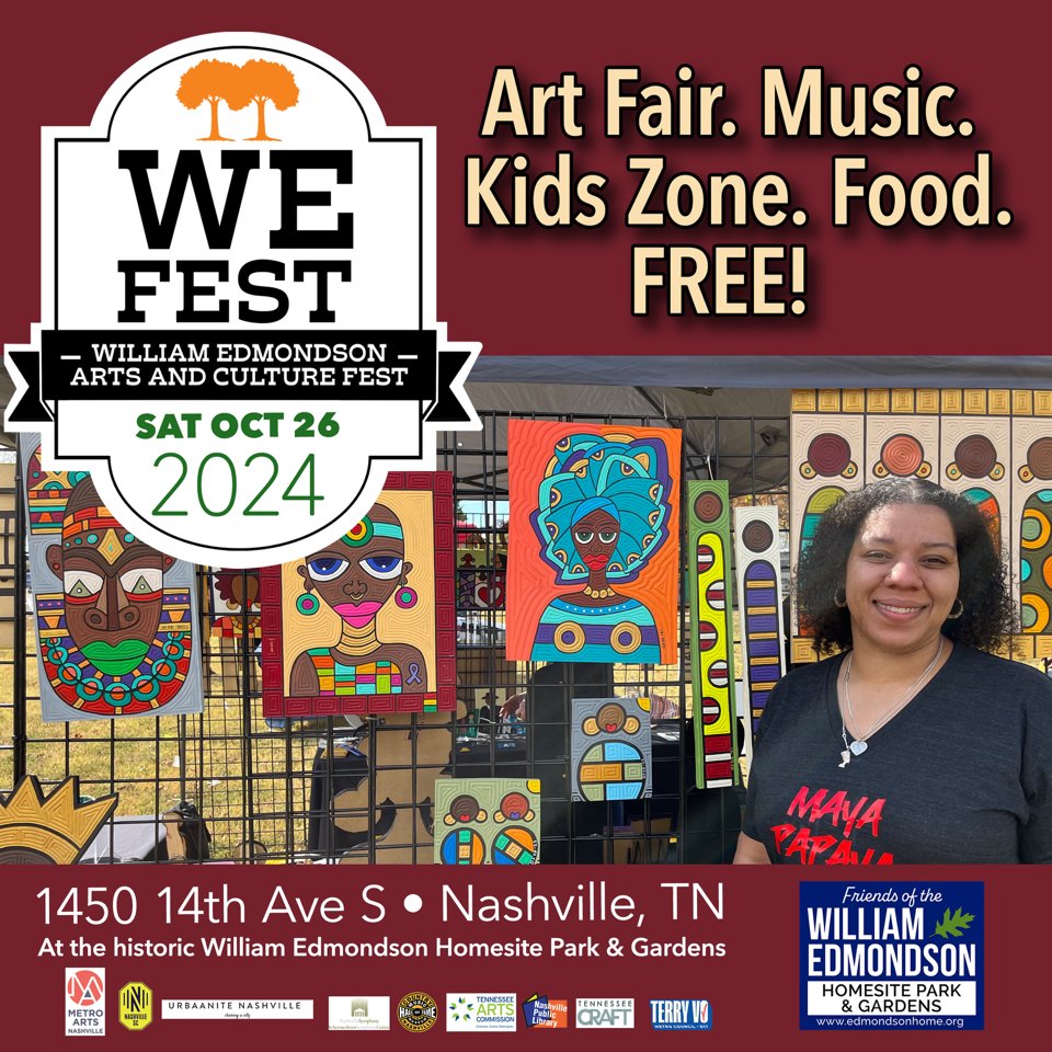Come see our visions for William Edmondson Homesite Park &amp; Gardens at WE Fest! Saturday, October 26th. edmondsonhome.org/WEFest
