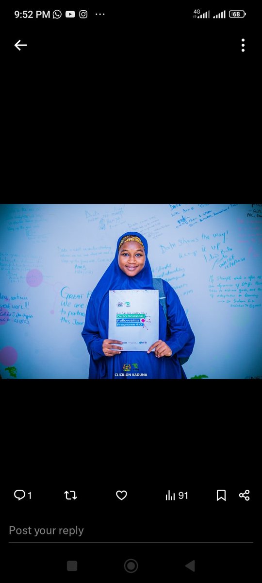 bellolfatima's tweet image. I was extremely excited the moment I received these premium quality products. 

#ClickOnKadunaDSFP
#DataScienceFellow