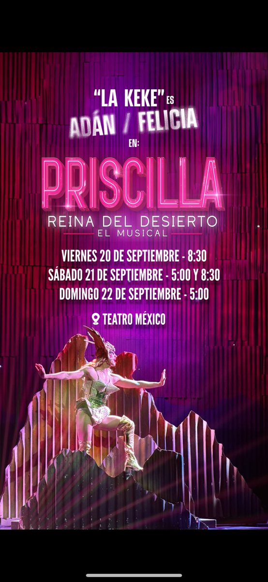 ¿Quien quiere ir a Priscilla reina del desierto este fin de semana???