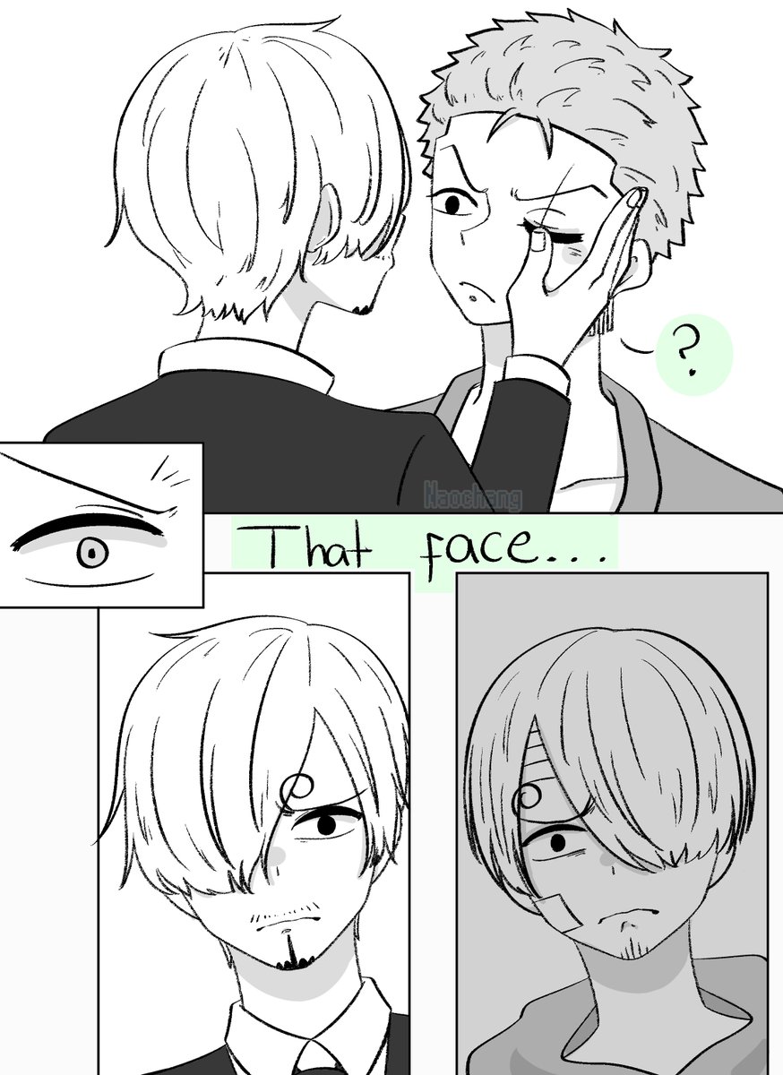 Naochang's tweet photo. A peaceful reunion after 2 years 💚💙
*After Fish Man Arc*
(3/5)
reads -->
I hope you like it!
#Zosan #ゾロサン https://t.co/Tguc3gkN9x
