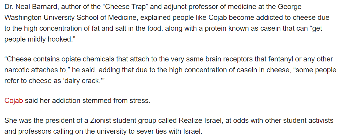 CityBureaucrat's tweet photo. I knew I recognized that name. Adela Cojab was once institutionalized for a cheese addiction.

Only the nation's Paper of Record, the New York Post, publishes the truth about Zionists. https://t.co/3K4XD4mz6m