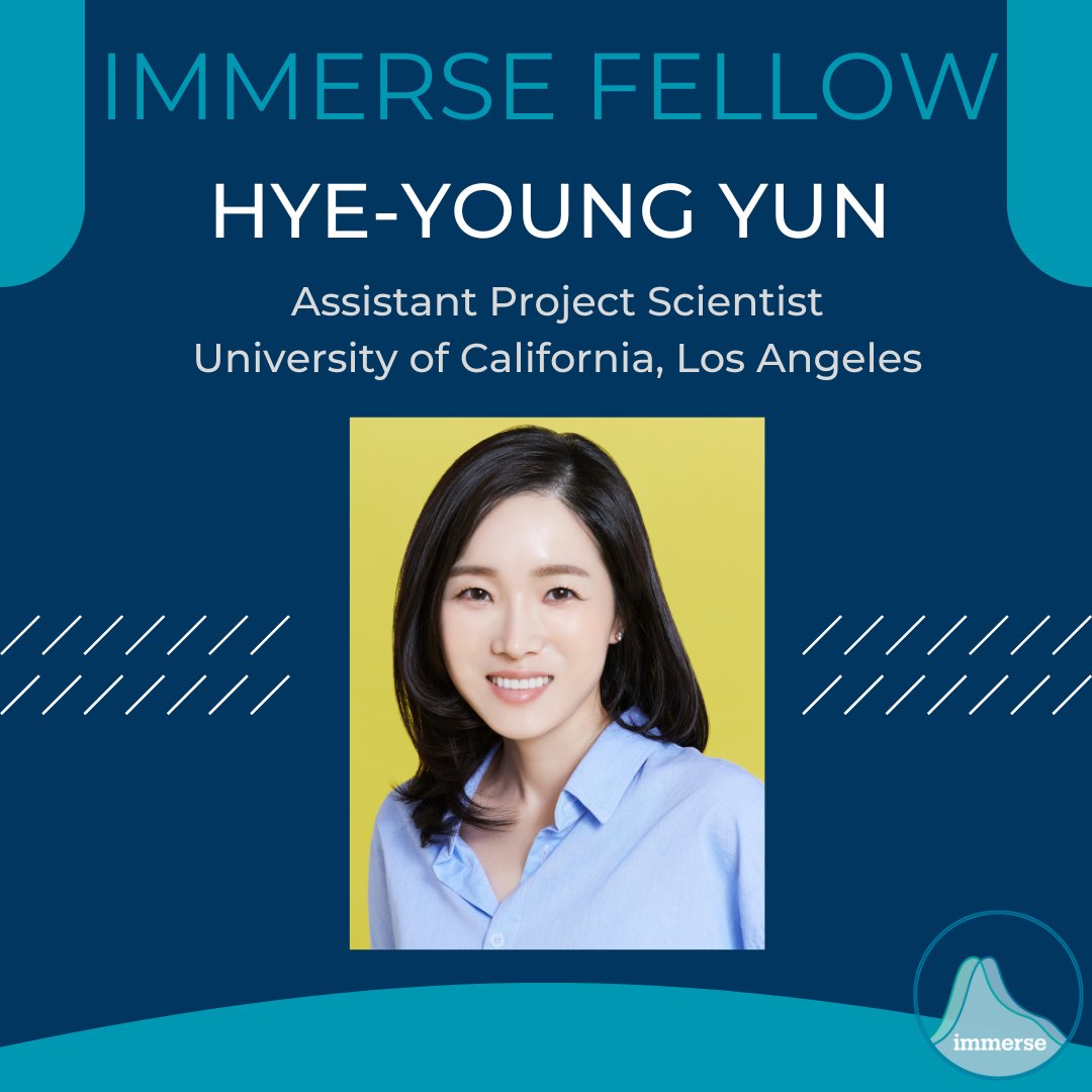 ✨ IMMERSE FELLOW SPOTLIGHT! 🔍
Dr. Hye-Young Yun explores social, behavioral, and psychological processes in adolescence. She uses mixture modeling to examine variability in social behaviors and the influence of social norms and individual traits.