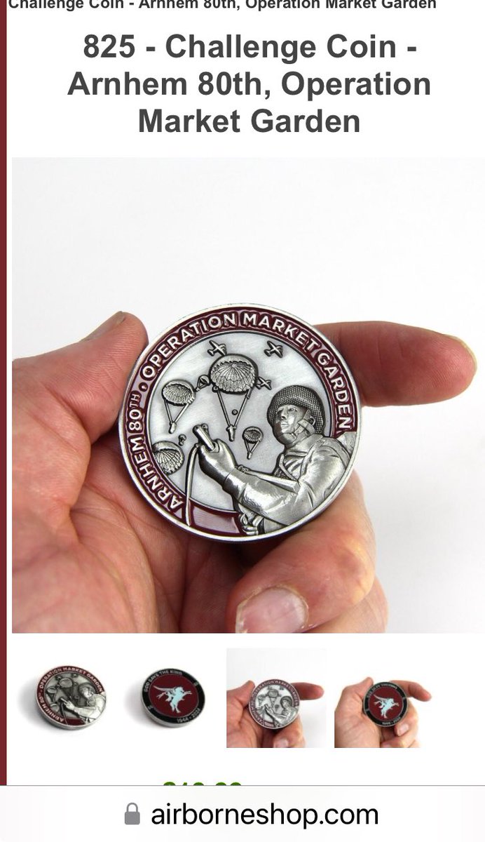 paddyp883's tweet photo. @RegPara Tickets sorted booked off and work fucked it again. Have got t-shirt with me tho and a coin when I get home to go with the Airborne Forces golden jubilee coin from 1990 Every man an Emperor. Utrinque Paratus. https://t.co/wTXOWWu148