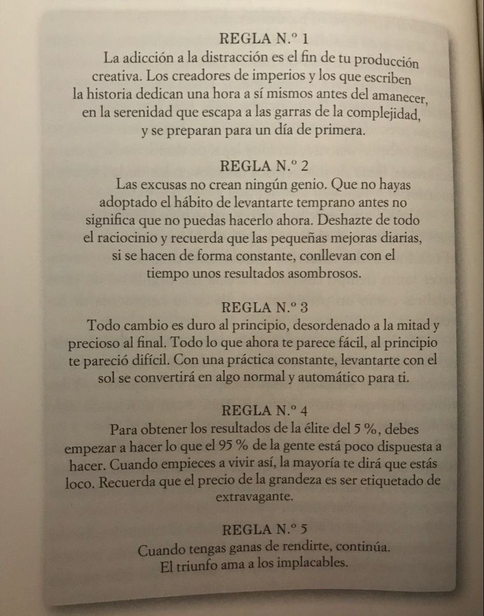 El club de las 5 de la mañana de Robin Sharma