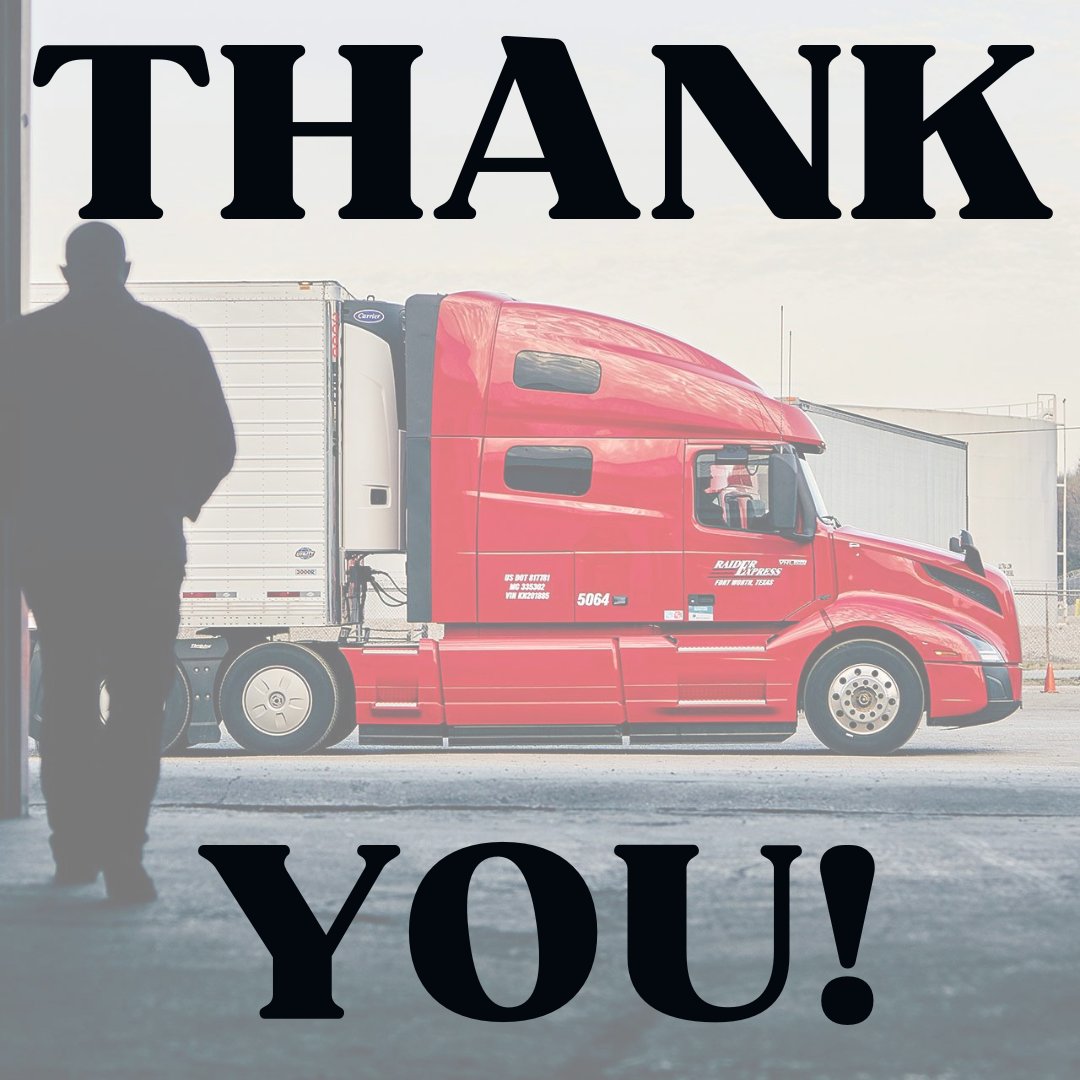 To all of our Drivers: THANK YOU!
We wouldn't be where we are today without our incredible fleet of Drivers. We appreciate all that you do each and every day. Thank You for all that you do and continue to do!
#keepontruckin #DriverAppreciationWeek #TruckerLife #TruckDriver