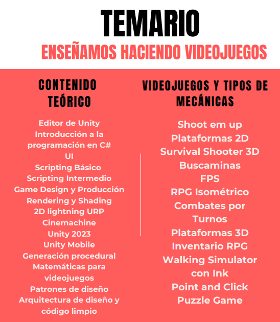 ¡Ya está aquí la 4 Ed. del Bootcamp de Creación de Videojuegos con Unity de <a href="/StegaAcademy/">Stega Academy</a> !

-Clases grabadas para verlas a tu rimo
-Creamos un montón de mecánicas diferentes
-Y sí, por supuesto, damos matemáticas para videojuegos😎

👇
stegaacademy.es

#gamedev #indiedev