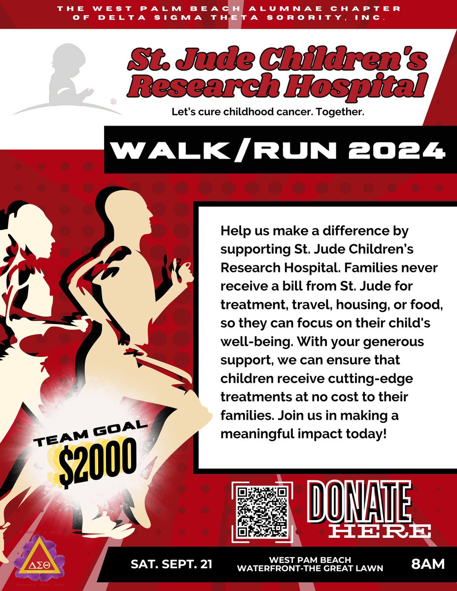 We need your support to achieve our goal!  No donation is too small!  
September is Childhood Cancer Awareness Month!  Let's make a mark in our community by helping to find cures and saving children!!
fundraising.stjude.org/site/TR?fr_id=…