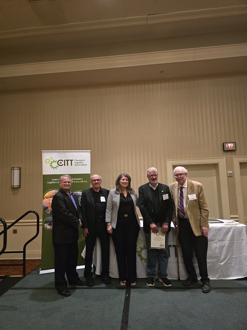 JimIntlBusiness's tweet image. #senecaproud @SenecaPoly @SenecaBusiness When evaluating the depth of experience in your professors, consider commitment to the industry. I’m proud to be a member of the 40-year club at CITT (Canadian Institute of Traffic &amp;amp; Transportation),  honored with 3 others at CITT event.