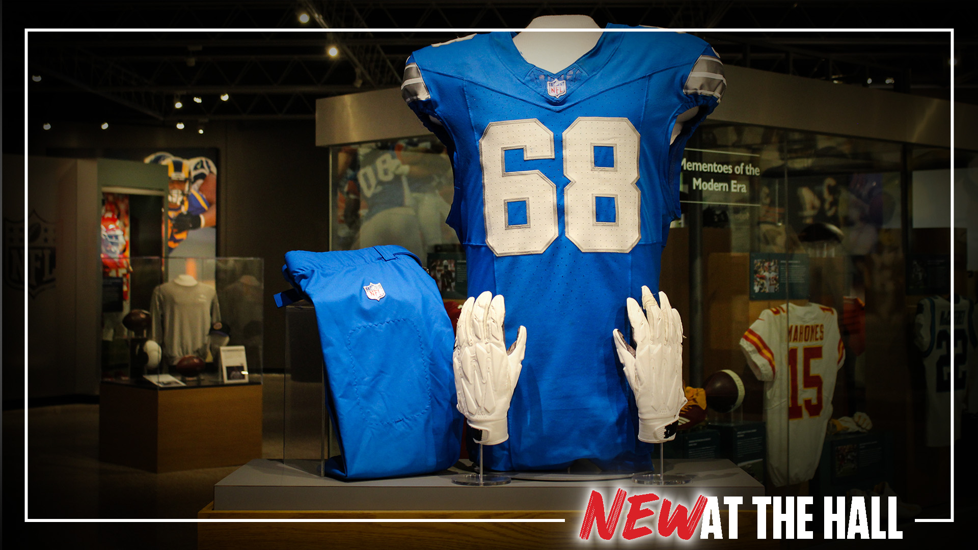 Pro Football Hall of Fame on X New to the Pro Football Hall of Fame The first artifact from the 2024 NFL season to arrive in Canton is the Lions new