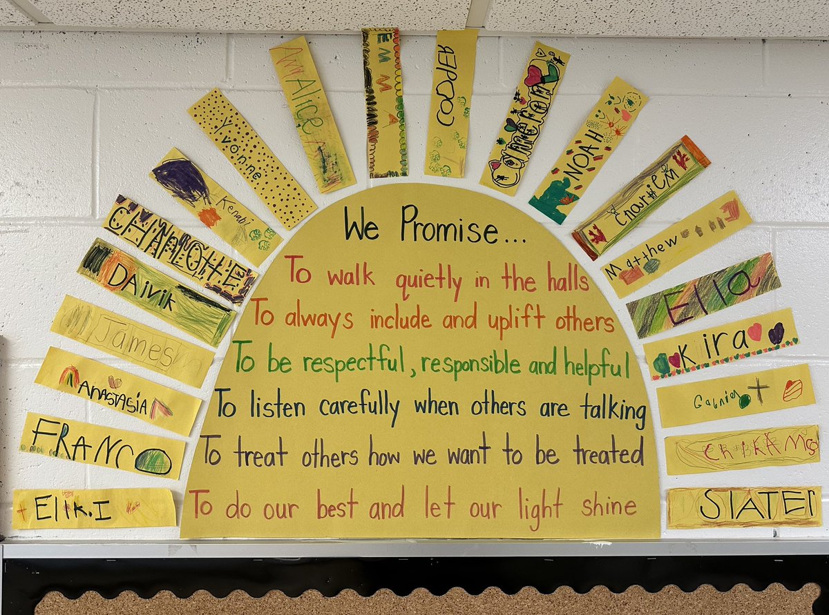 Mrs.Farmer (@mssfarmer) on Twitter photo โWe Promise to do our best and let our light shineโ - inspired by the story #IPromise, 1B collaborated to create classroom promises for the year ahead โ๏ธ
<a href="/StAnneOCSB/">St. Anne School</a> โWe Promise to do our best and let our light shineโ - inspired by the story #IPromise, 1B collaborated to create classroom promises for the year ahead โ๏ธ
<a href="/StAnneOCSB/">St. Anne School</a>