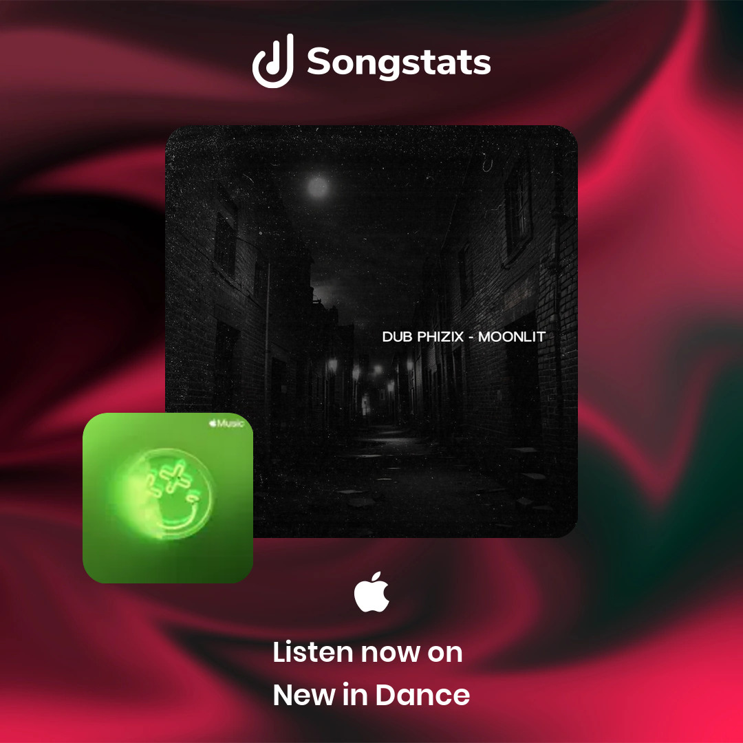 <a href="/Dubphizix/">Dub Phizix</a> Aww yeah!! "Moonlit" got added to the editorial playlist 'New in Dance' on Apple Music! Find even more awesome insights on Songstats.