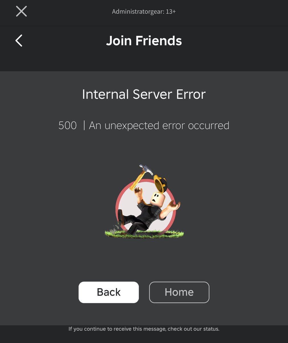 AdmisPlayz's tweet image. Look like Roblox is down 👀 

#RobloxDown #RobloxIsDown