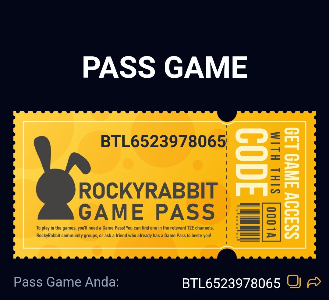 zax_zxrt's tweet image. New Pass Game
#Rocky_Rabbit #comborockyrabbit #passgame 

BTL6523978065