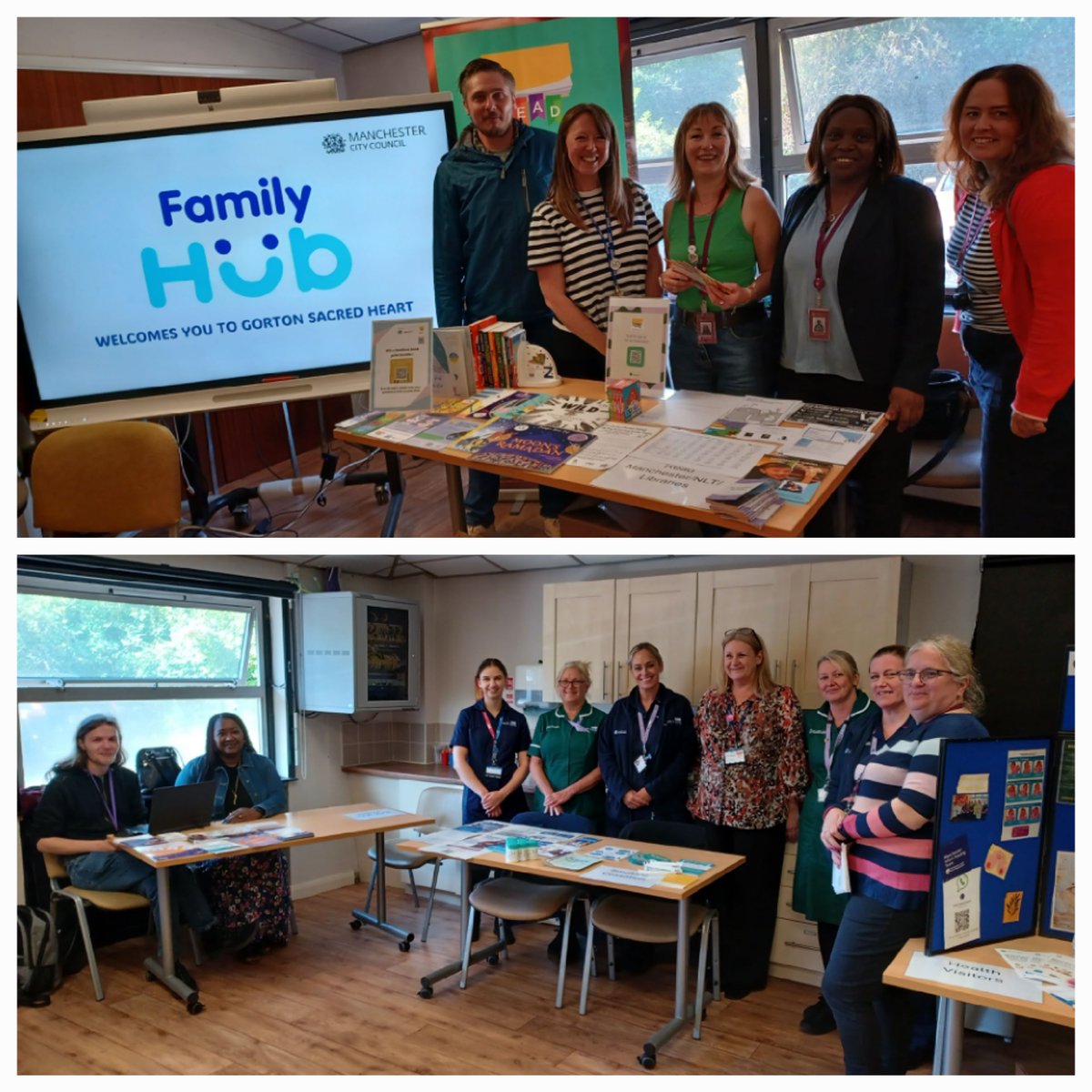 MCCGortonAHey's tweet photo. At the Unveiling event of Sacred❤️Family Hub: Gorton, Abbey Hey &amp; Openshaw, with thanks to @CllrJulieReid @JohnHughes55 &amp; well done to all involved 👏
@BeWellMcr @GortonLevensINT @OneMcr @MancLibraries @McrSettlement 
Hub designed to support families with children 0-19 / 25 SEND https://t.co/4vVcXaQ3h6