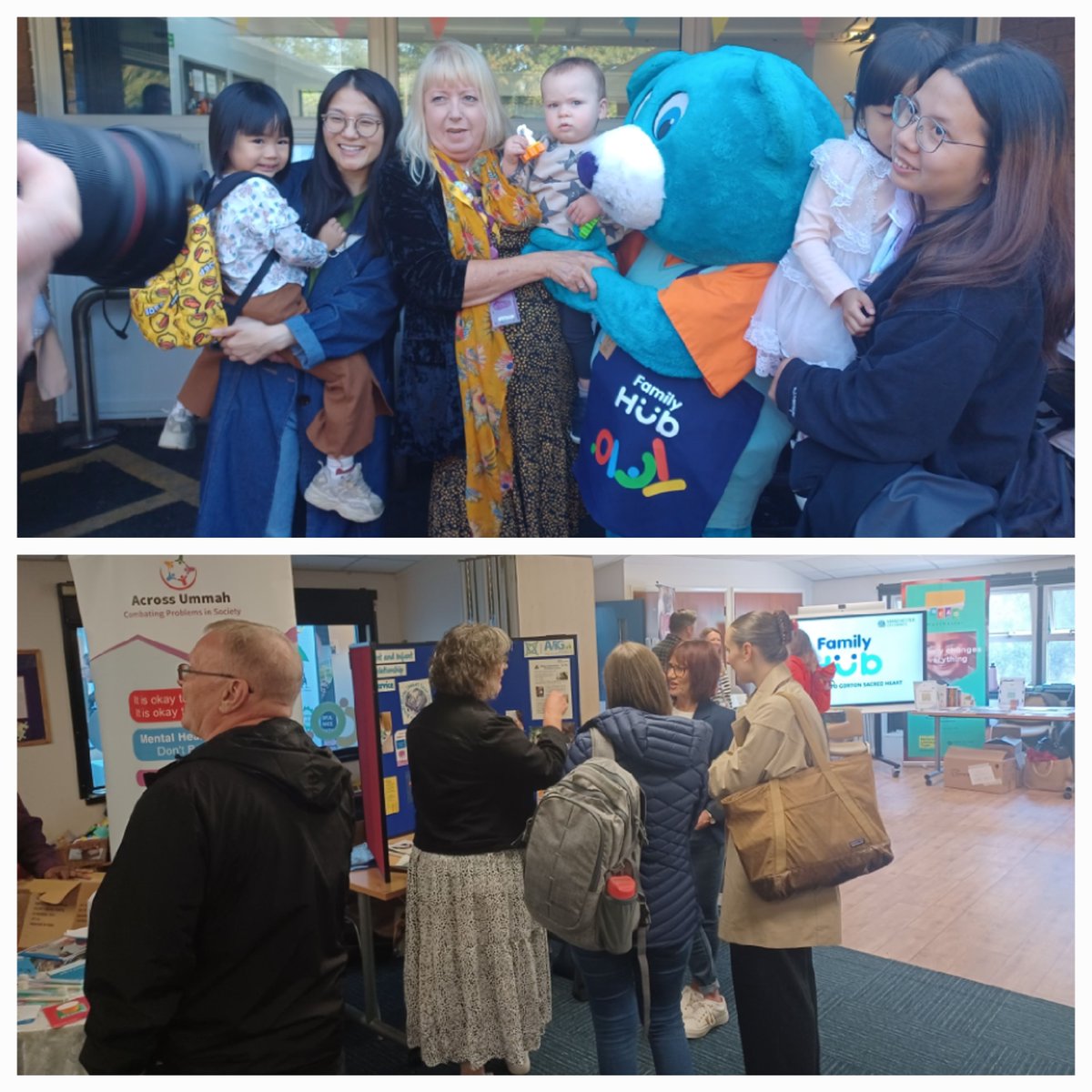 MCCGortonAHey's tweet photo. At the Unveiling event of Sacred❤️Family Hub: Gorton, Abbey Hey &amp; Openshaw, with thanks to @CllrJulieReid @JohnHughes55 &amp; well done to all involved 👏
@BeWellMcr @GortonLevensINT @OneMcr @MancLibraries @McrSettlement 
Hub designed to support families with children 0-19 / 25 SEND https://t.co/4vVcXaQ3h6