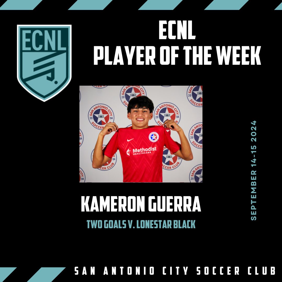 📢 #TOTW 🌟 Check out the ECNL Team of the Week for September 14-15! <a href="/ECNLboys/">ECNL Boys</a> 

#Protect210 #SACityProud