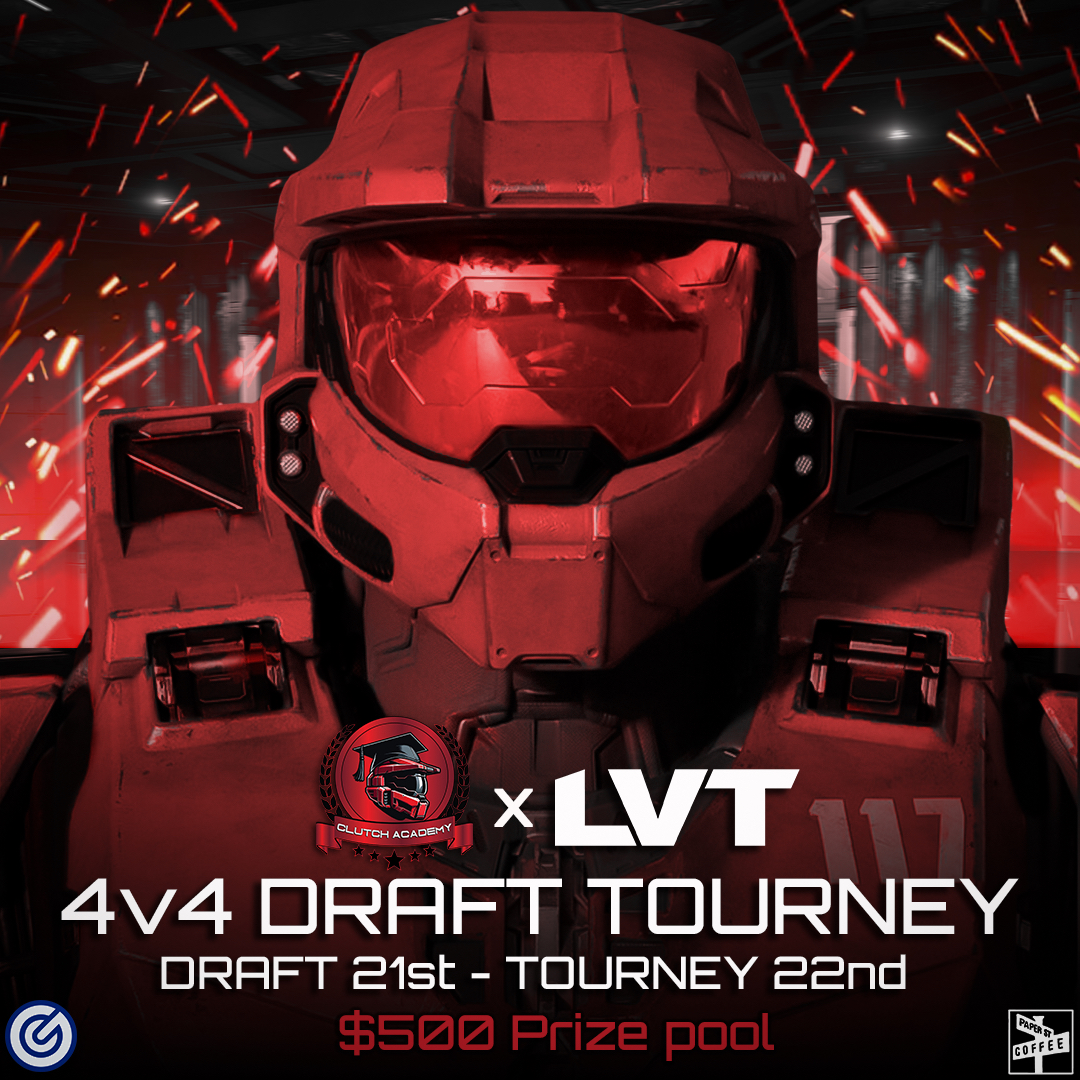 LVTHalo's tweet image. We have partnered with @ClutchAcademyGG to broadcast their next Draft Tournament!

💸 Buy-In 4v4 Draft Tournament
💰 $500+ Prize Pool
📅 Sunday, September 22, 2024 (Draft Day Saturday)
🎧 discord.gg/clutchacademy
📋 bit.ly/LVTxCA  &amp;lt;REGISTER HERE&amp;lt;