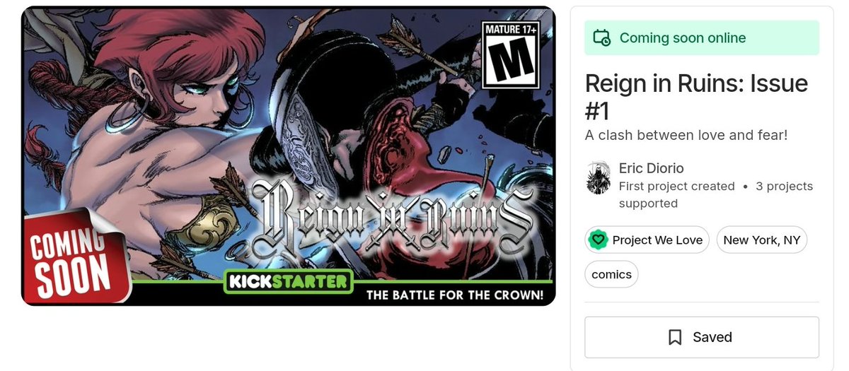 Secondsightpub's tweet photo. Well, we have yet another project I'm editor on about to launch on Kickstarter soon. Definitely get ready for the launch of this one. You won't be disappointed. @Kickstarter
@blackenterprise
@bleedingcool
@03Randal
@ComicUno
@ComicWatchHQ
@critic_thinking
https://t.co/AlnW7PqHjP https://t.co/YQ8d7TZvkT