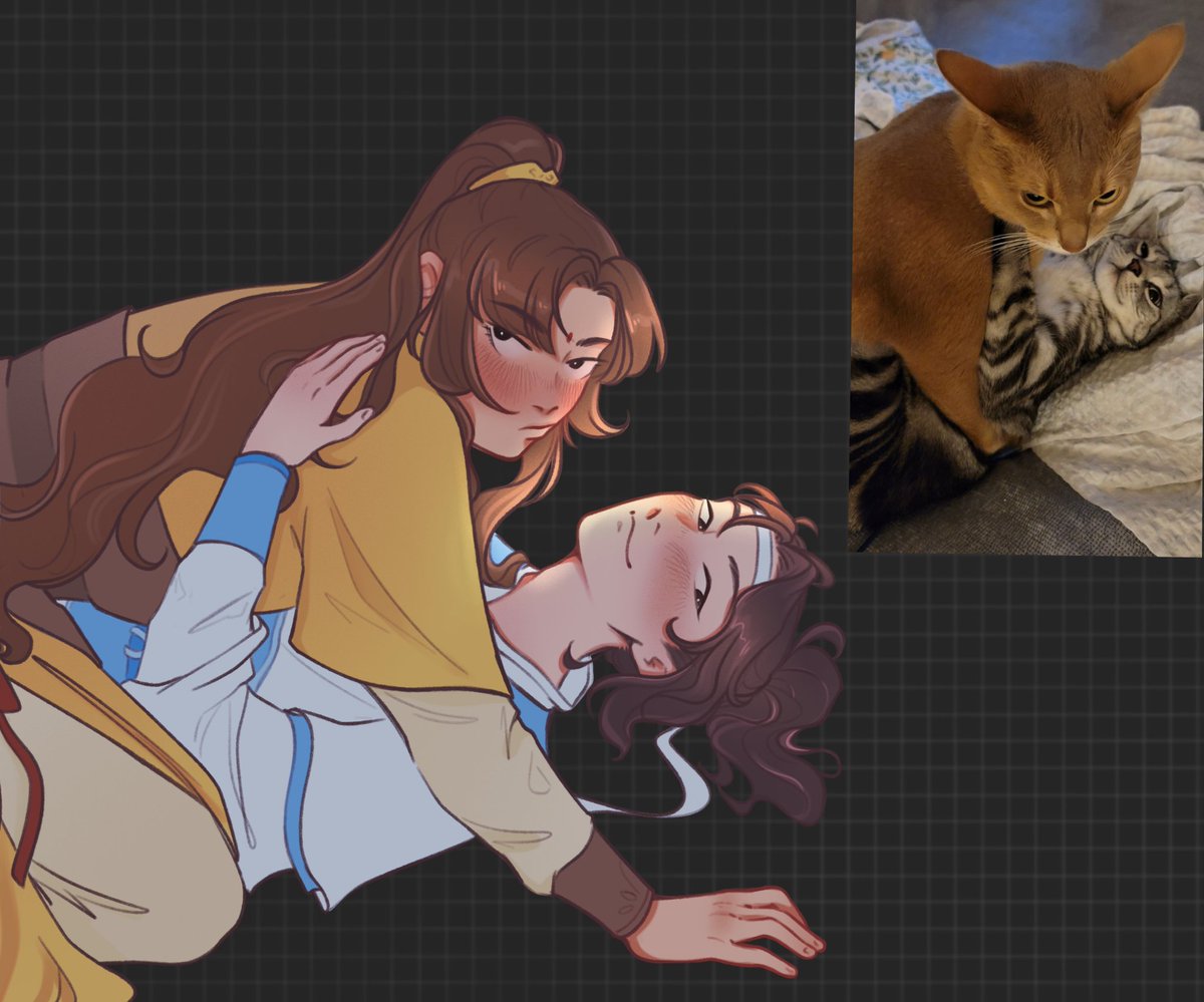 kildepaike's tweet image. Моя любимая картинка из котячной серии!
#mdzs #lingyi