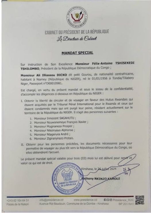 Document conçu et publié à Kigali , pour justifier leur agression et sapper le processus de Luanda. Quid de Red tabara que vous avez armés pour l'épuration éthique de Banyamulenge.⁦⁦⁦<a href="/FelixUdps/">Felix Tshisekedi - UDPS</a>⁩ <a href="/PatrickMuyaya/">Patrick Muyaya</a>⁩ ⁦<a href="/GeneralNeva/">SE Evariste Ndayishimiye</a>⁩ ⁦<a href="/USEmbKinshasa/">U.S. Embassy Kinshasa</a>⁩ ⁦⁦