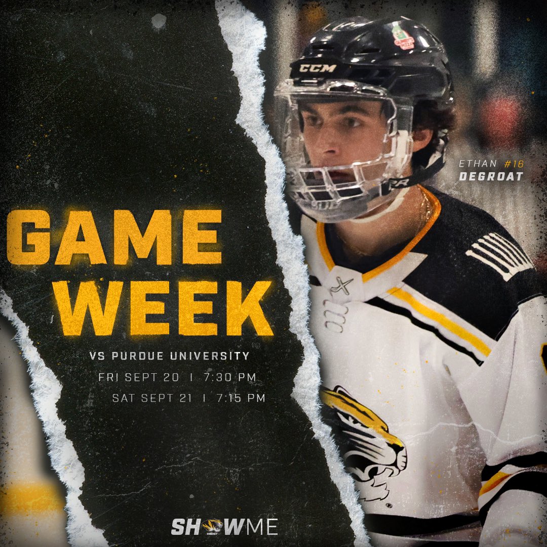 MizClubHockey's tweet photo. 𝓘𝓣’𝓢 𝓖𝓐𝓜𝓔 𝓦𝓔𝓔𝓚…

#ShowMeHockey | #PackTheJeff https://t.co/spKqqg7aqi