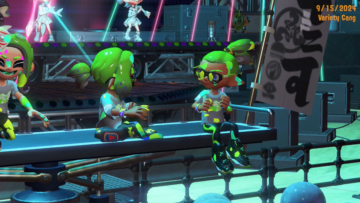 InklingSpike's tweet photo. What a ride. With by best friend by my side. @Chocolate_Worm #Splatoon3 #GrandFestival https://t.co/U41hz7TC33
