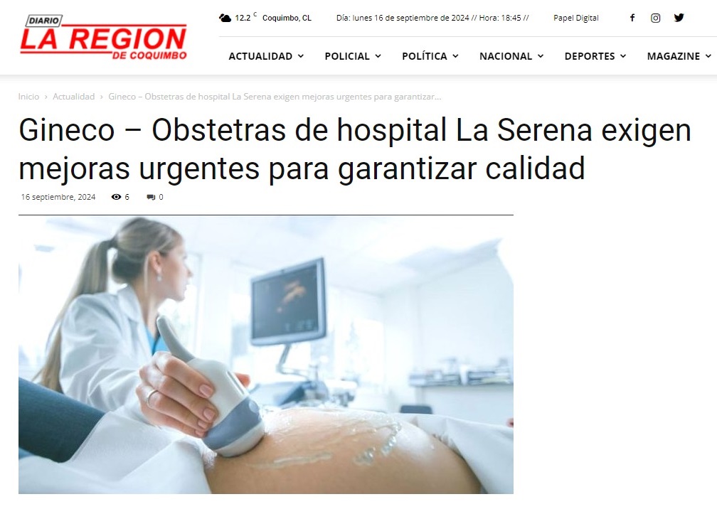 Según el comunicado aparecido en <a href="/LaRegionDiario/">Diario La Región</a>, el equipo médico "realizó un llamado a la comunidad a comprender que esta movilización tiene como obj. final proteger la seguridad de los pacientes y ofrecer una atención de salud de calidad". 
Más info👇
diariolaregion.cl/gineco-obstetr…