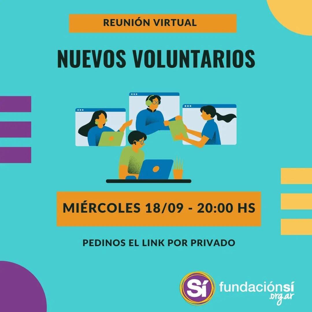 ✨Una nueva oportunidad para sumarte a nuestros proyectos... 

🗓️Este miércoles 18 de septiembre a las 20 hs. te esperamos para una reunión virtual informativa.

🔗Pedinos el link por privado y sumate a escuchar cómo podés formar parte de los equipos de CABA y GBA.