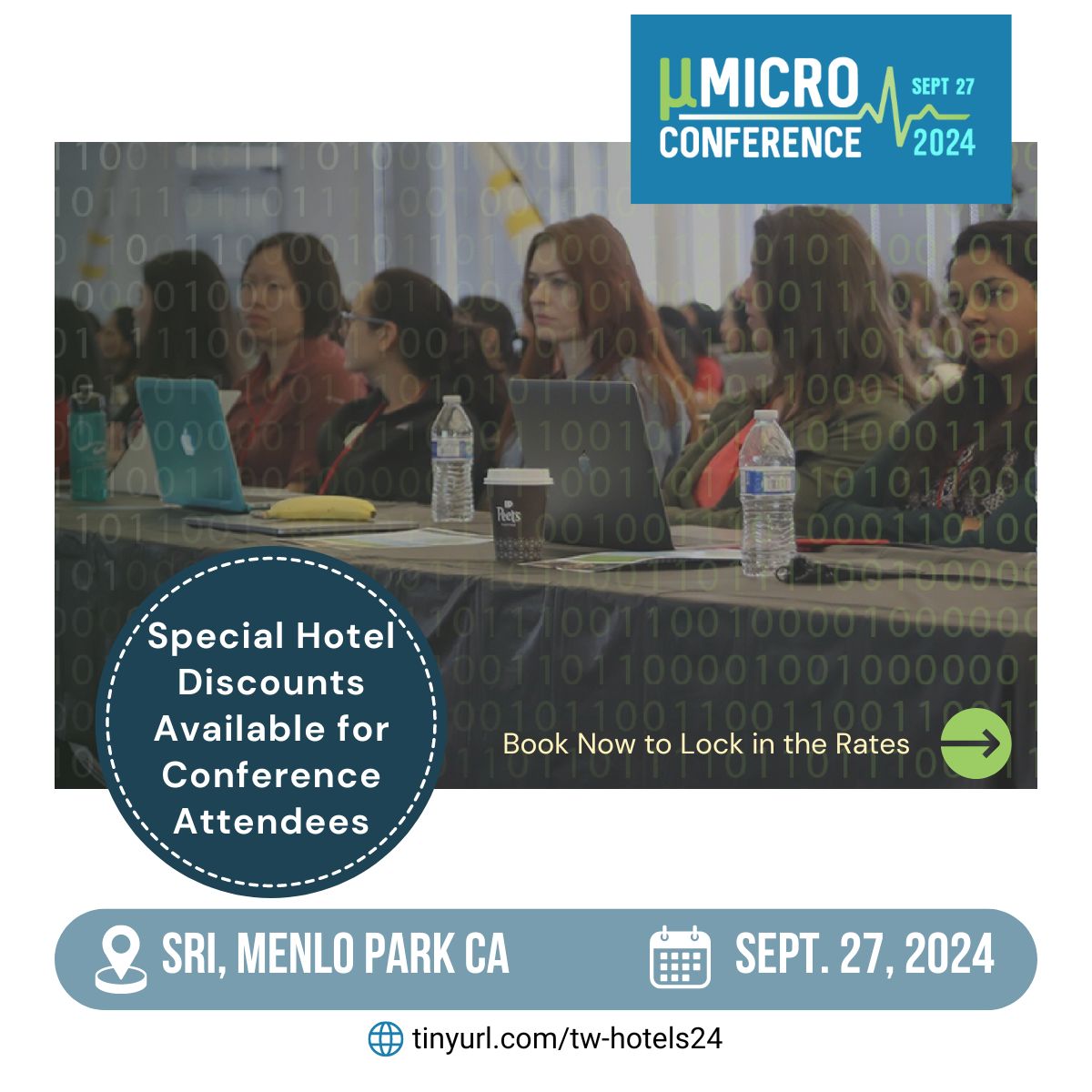 Thrive_WiSE_Org's tweet photo. This year's Micro Conference is an in-person event @SRI_Intl. For our out-of-town attendees, we have secured special discounted hotel rates! https://t.co/PoeyNUOgie

#STEMConference #WomeninTech #WomenInSTEM #WomenEngineers #TechAlly #TechLeadership https://t.co/AAnfm32wXU