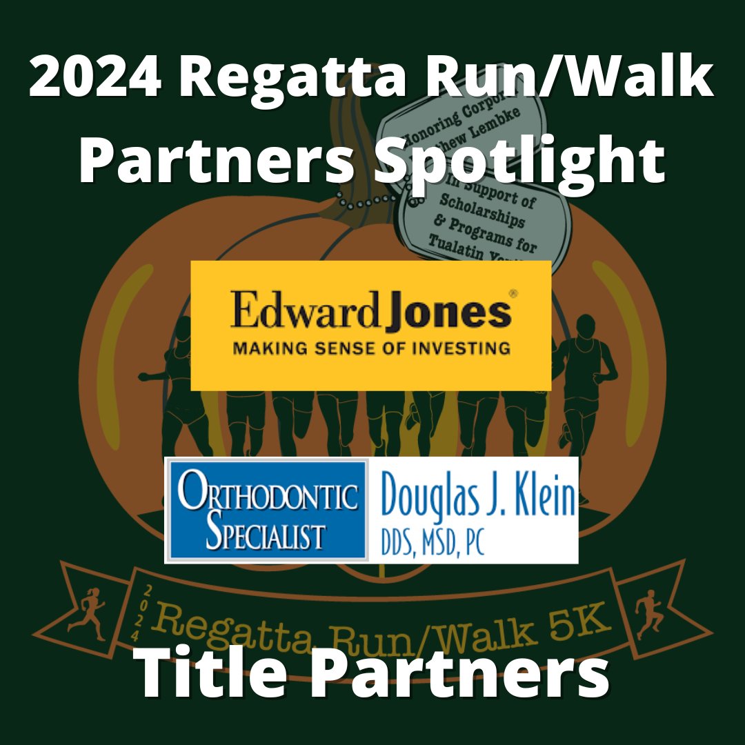 TualRegattaRun's tweet photo. We are thrilled to highlight our Title Partners for the Regatta Run/Walk - Klein Orthodontics &amp; Edward Jones! Their generous support makes this event possible &amp; contributes to our community’s success. Join us in celebrating their commitment to excellence &amp; community engagement! https://t.co/rkYTFKlh3F