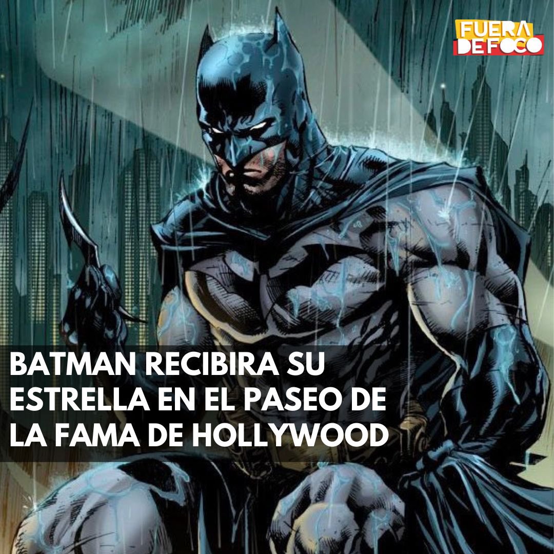 GabyMeza8's tweet photo. BATMAN TENDRÁ SU PROPIA ESTRELLA ⭐️ 🦇 #Batman recibirá su Estrella en el Paseo de la Fama de Hollywood la siguiente semana. El héroe de #DC celebrará su 85 aniversario en el #BatmanDay y se convertía en uno de los pocos personajes ficticios en tener este reconocimiento https://t.co/bUa9lweNIc