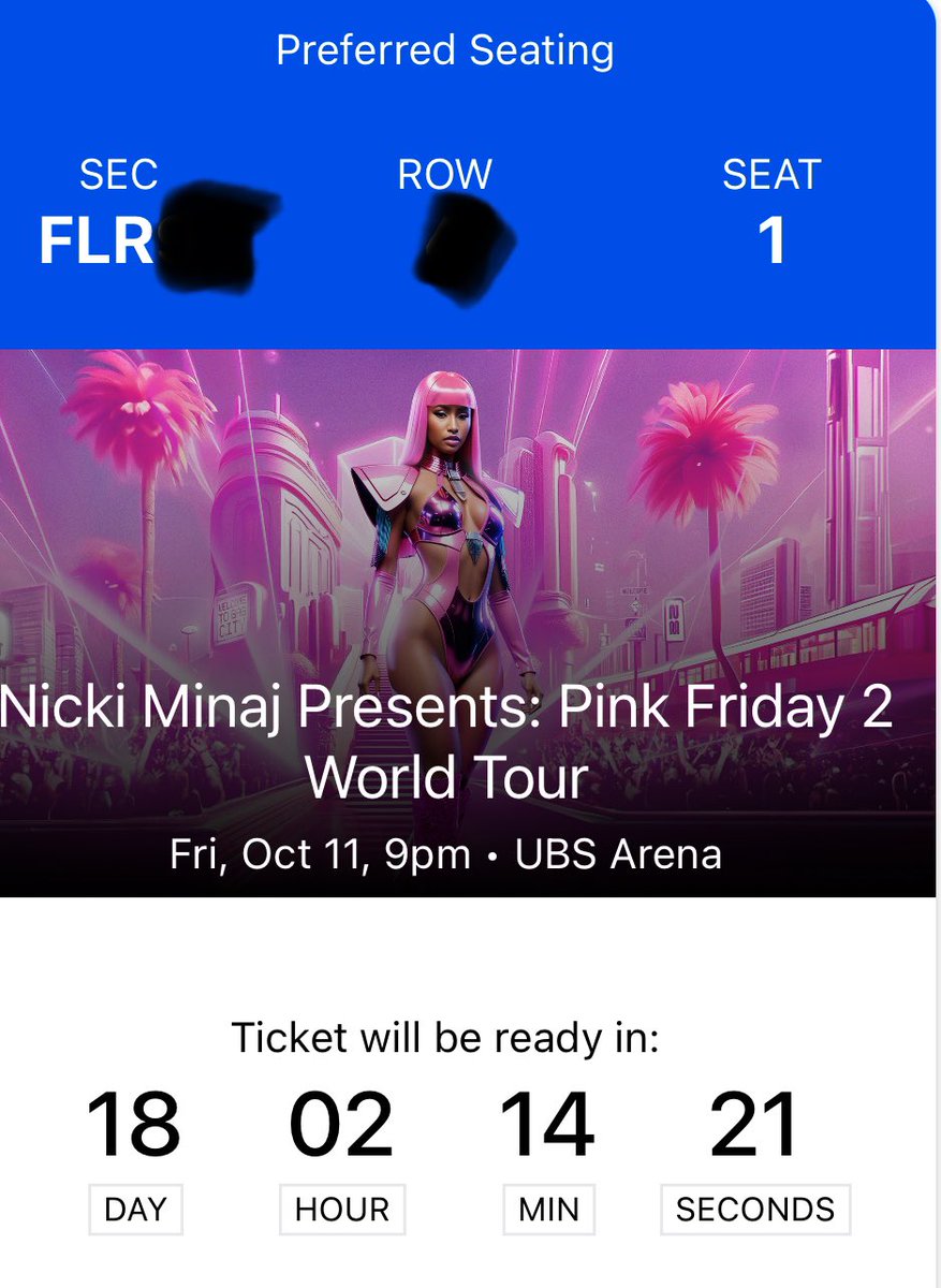 Fame_of_ny91's tweet photo. All Barbz tap in if you going to Gag City Queens! New York Stand the F Up! @NICKIMINAJ @celebslovenicki  #GagCityReloaded #Gagcityqueens #GagCityReloadedTour #Barbz #ilovenickiminaj #queenofrap #thegenerousqueen #onika #NickiMinaj #18moredays #everythingpink #allforthequeen 🦄🫶🏾 https://t.co/0XP4uhzR9q